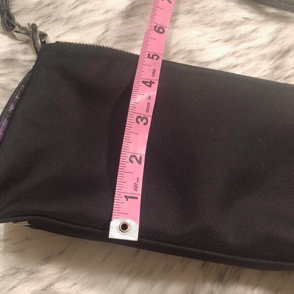 Vintage Apostrophe Y2k Little Black Prom Purse w/ Snake Print Handles - Picture 11 of 13